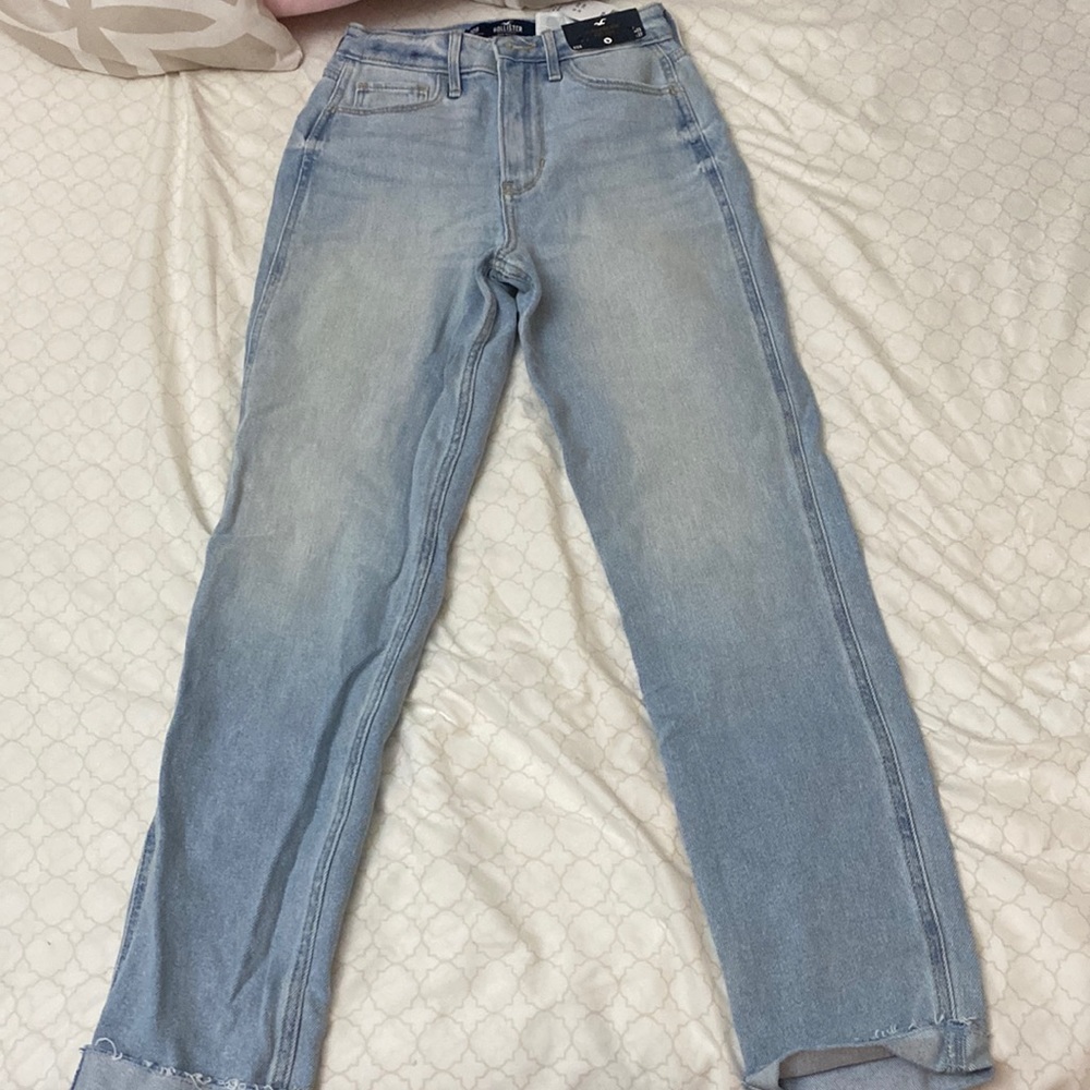 Hollister, ultra high-rise mom jeans